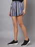 OWO The Label Women Shorts, Half Pant For Women Stripe Print, Best Quality Shorts (OTLWS02)